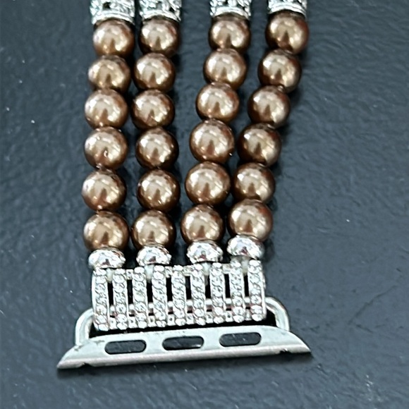 Pearl band for Apple Watch, adjustable. Fits 38/40mm, 5.1 -7.7”wrist. - Picture 2 of 2